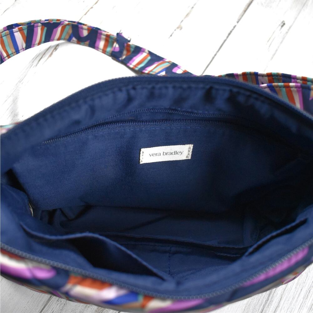 Vera Bradley Ultralight Essential Retro Ribbons Bag & Wallet Crossbody Shoulder - Picture 6 of 12